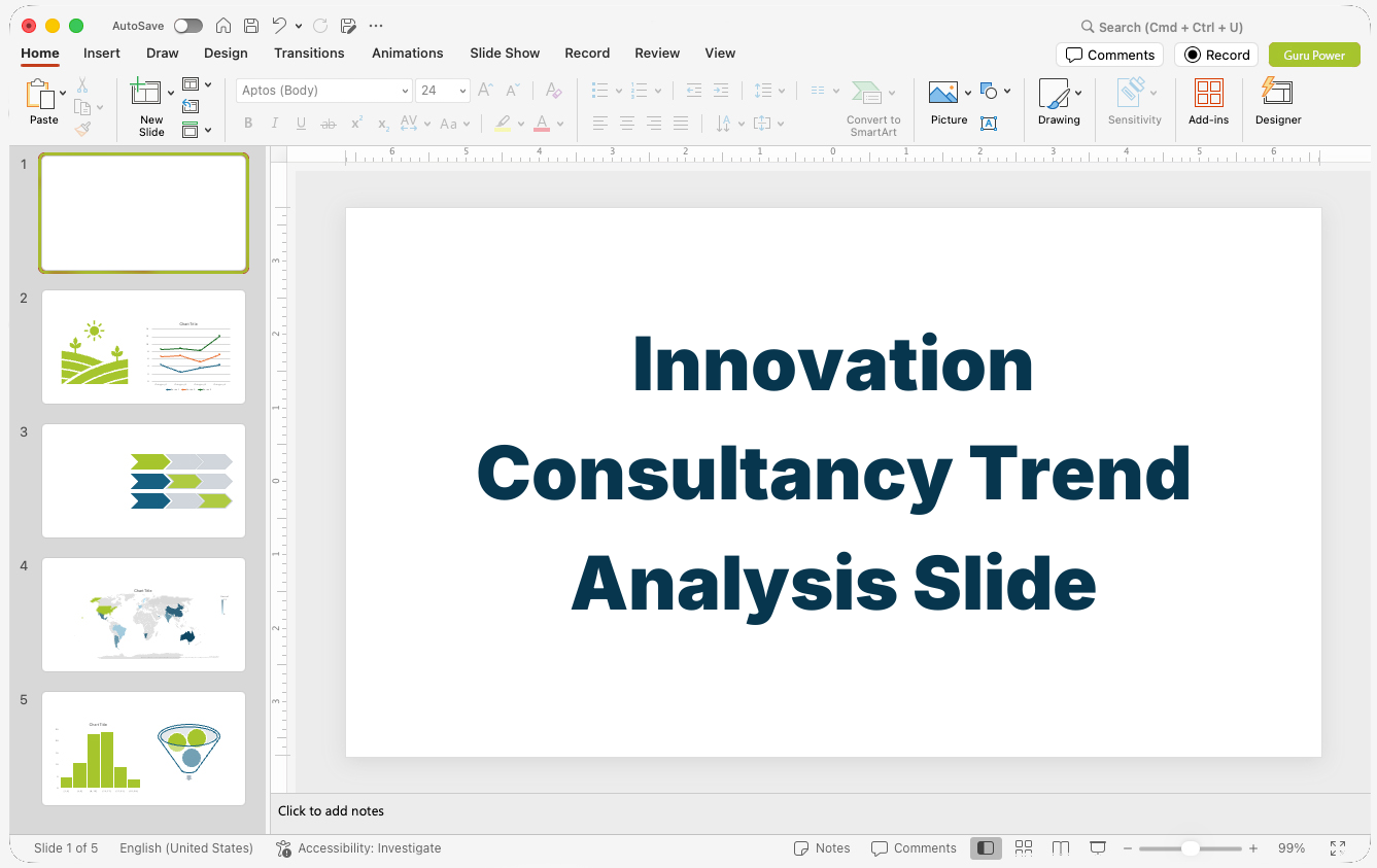 Innovation Consultancy Trend Analysis Slide-Deck