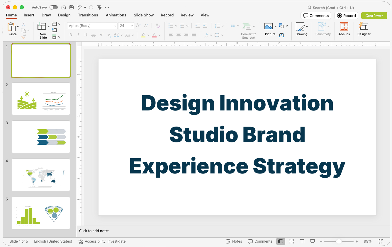 Design Innovation Studio Brand Experience Strategy Pitch-Deck