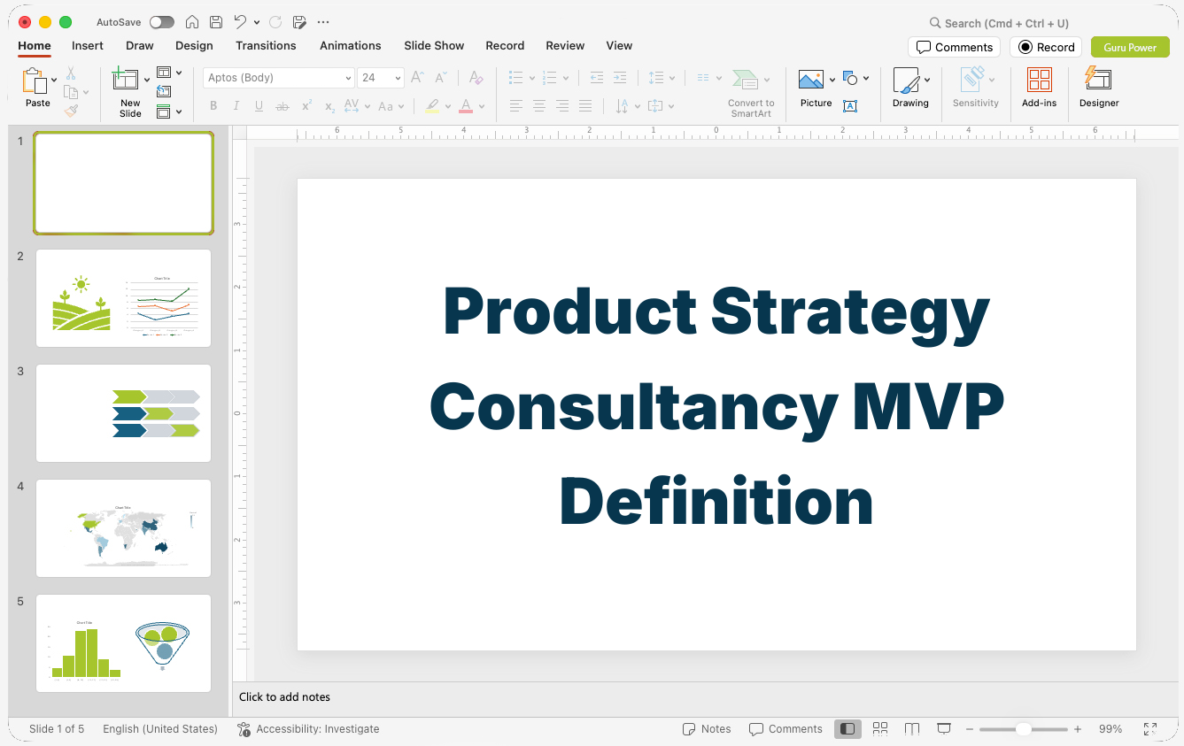 Product Strategy Consultancy MVP Definition Presentation