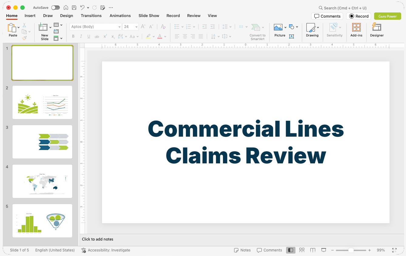 Commercial Lines Claims Review Presentation