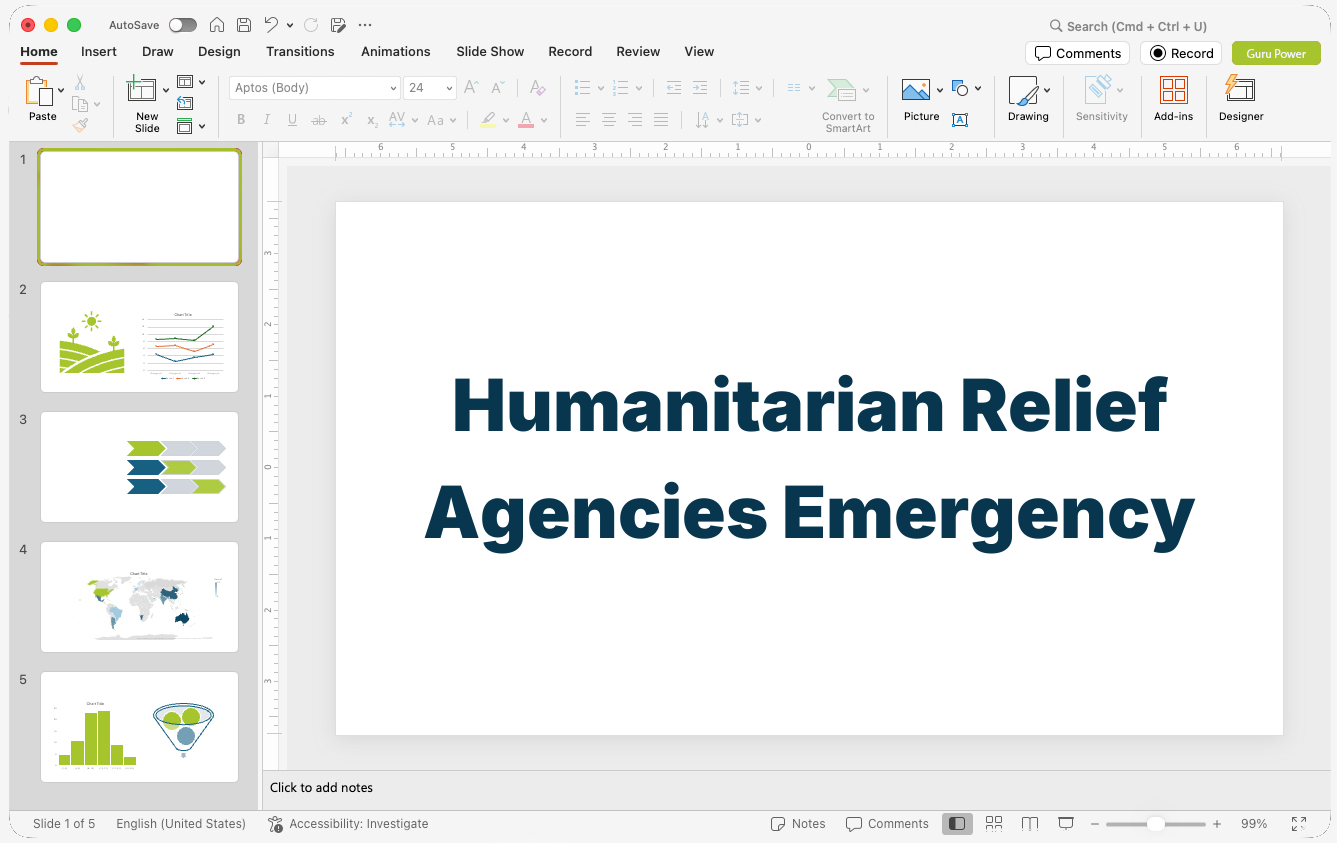 Humanitarian Relief Agencies Emergency Deck