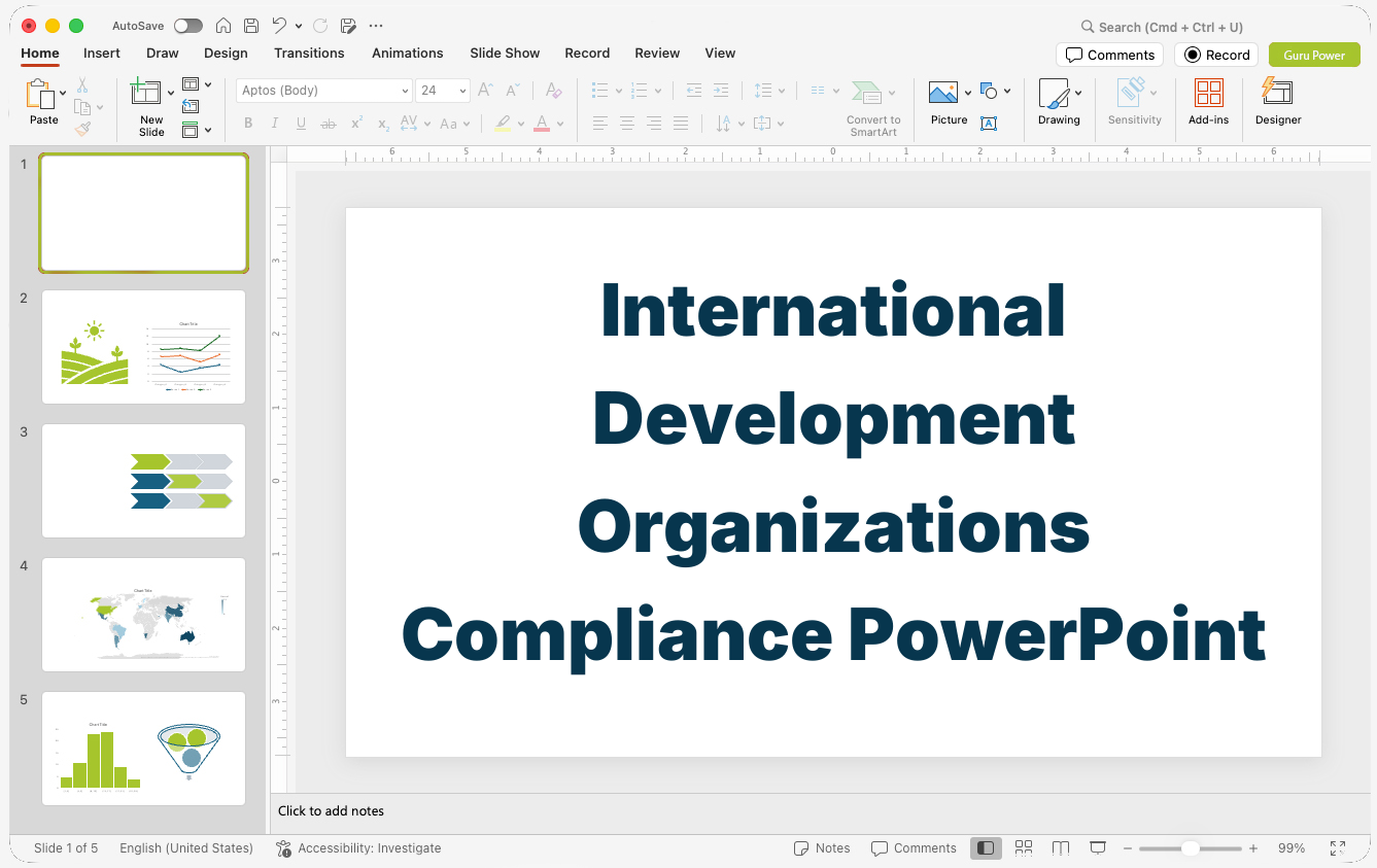 International Development Organizations Compliance PowerPoint