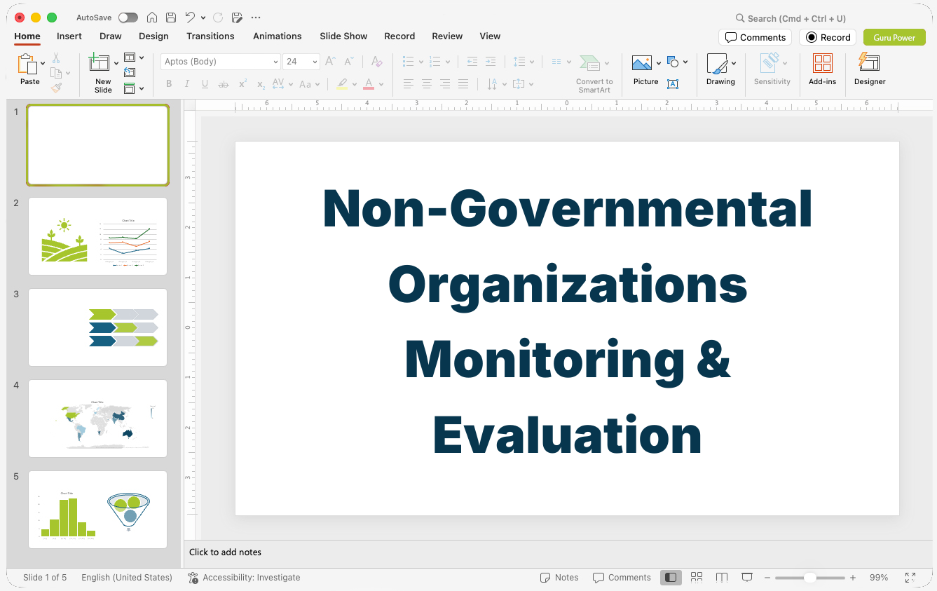 Non-Governmental Organizations Monitoring & Evaluation Presentation
