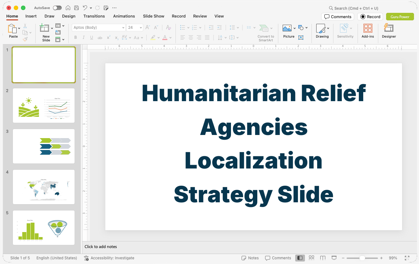 Humanitarian Relief Agencies Localization Strategy Slide-Deck