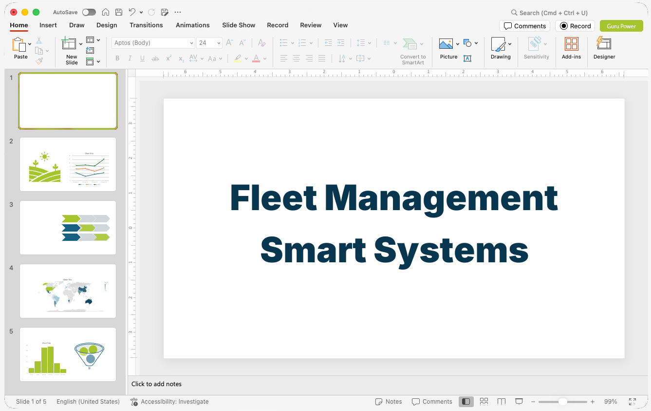 Fleet Management Smart Systems Presentation