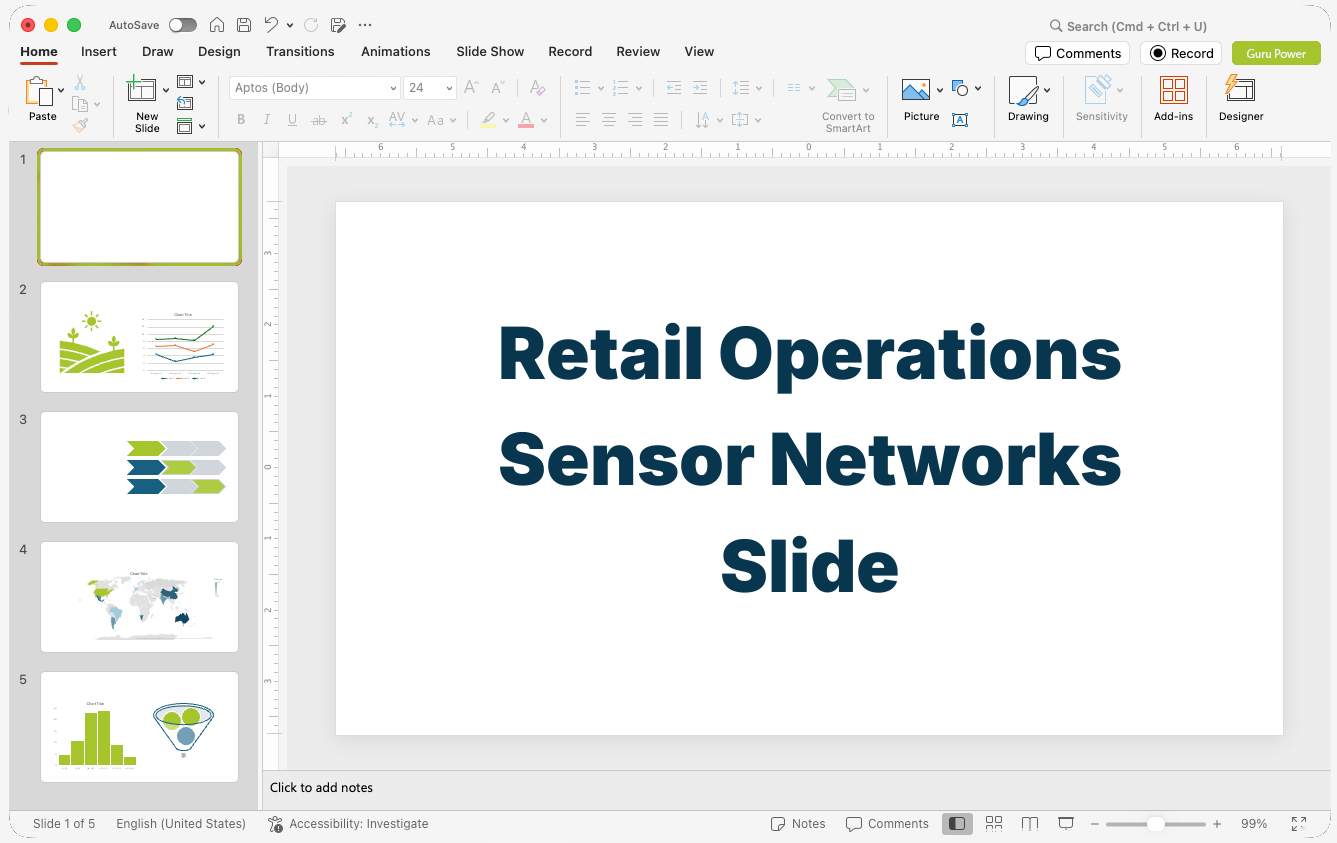 Retail Operations Sensor Networks Slide Deck