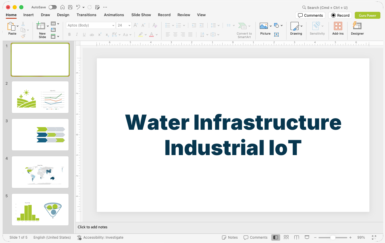 Water Infrastructure Industrial IoT Pitch-Deck