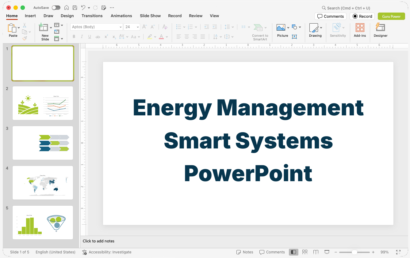 Energy Management Smart Systems PowerPoint