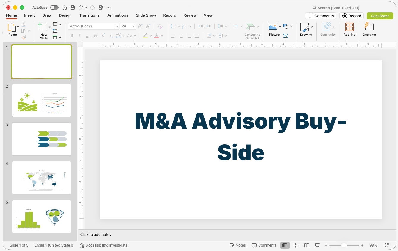 M&A Advisory Buy-Side Pitch-Deck