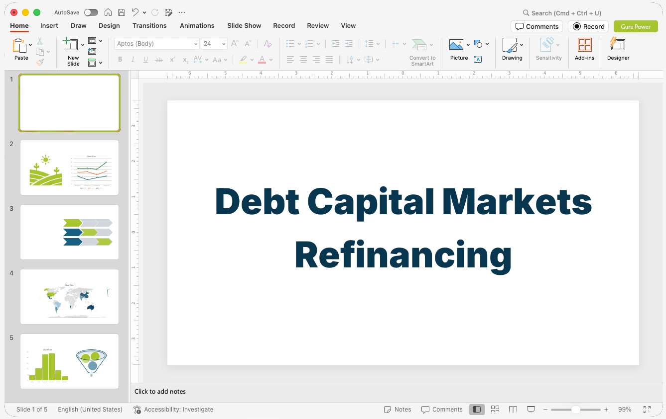 Debt Capital Markets Refinancing Presentation