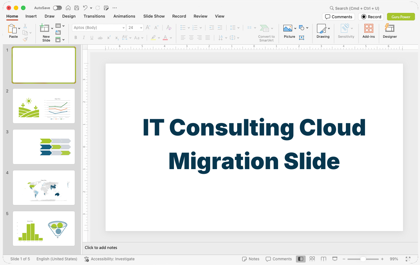 IT Consulting Cloud Migration Slide-Deck