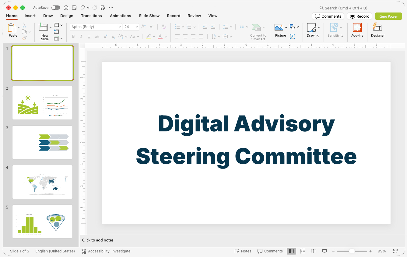 Digital Advisory Steering Committee Presentation