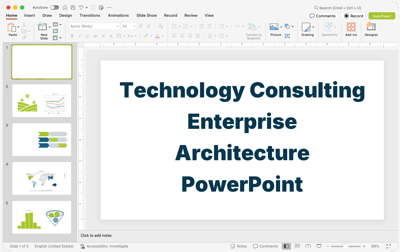 Technology Consulting Enterprise Architecture PowerPoint