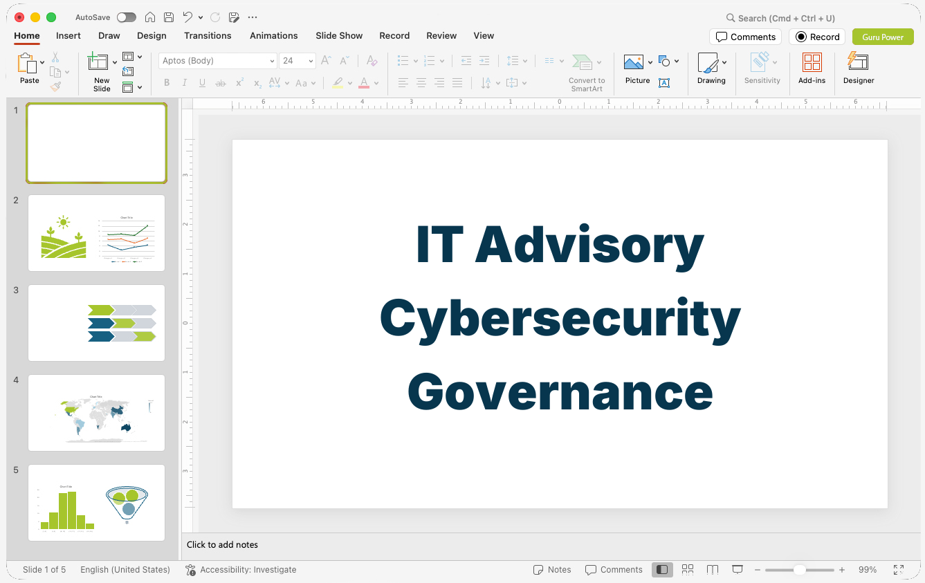 IT Advisory Cybersecurity Governance Pitch-Deck