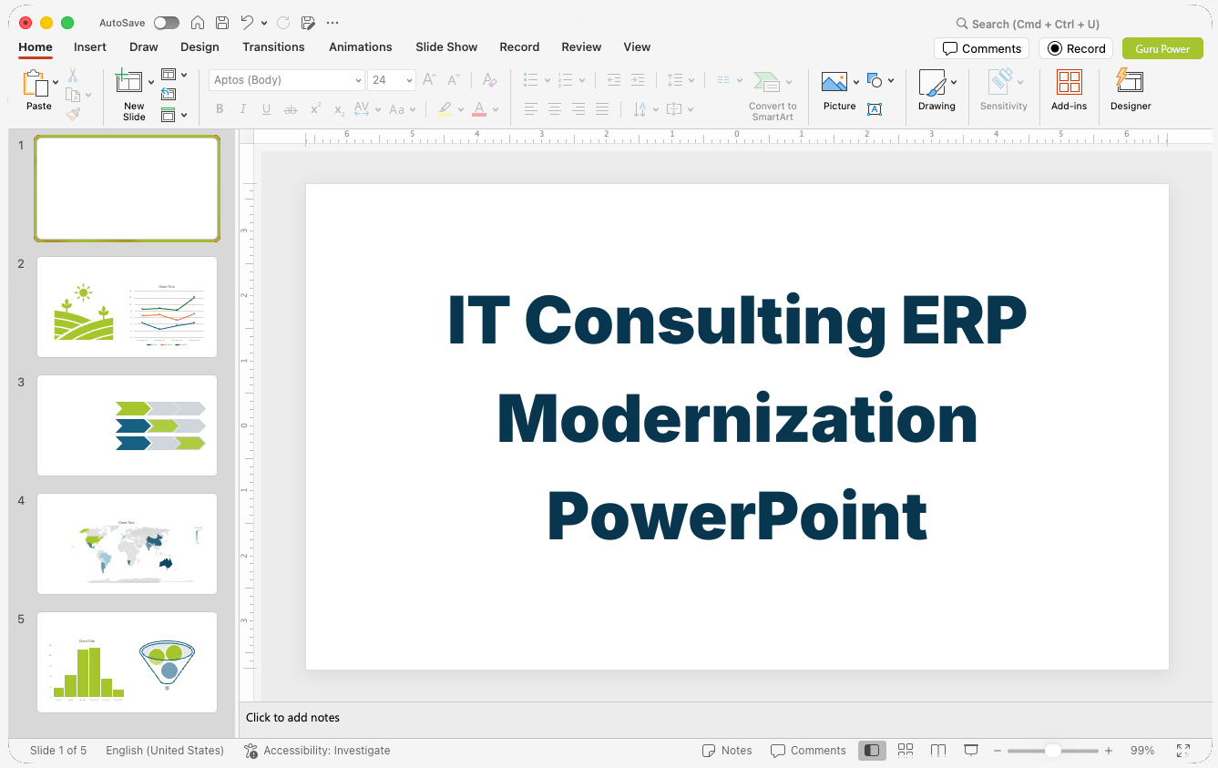 IT Consulting ERP Modernization PowerPoint