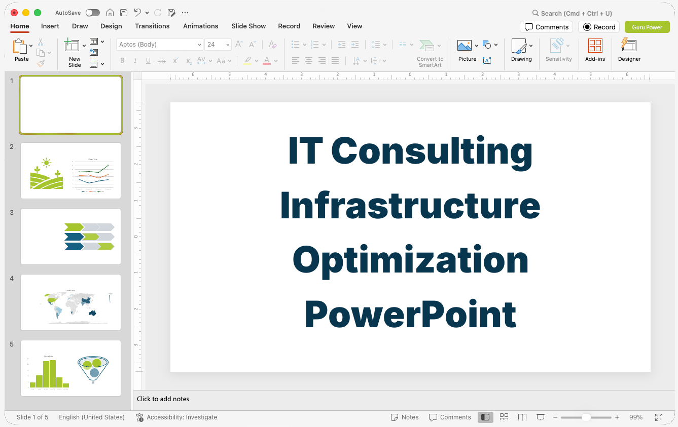 IT Consulting Infrastructure Optimization PowerPoint