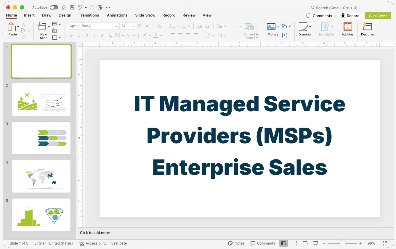 IT Managed Service Providers (MSPs) Enterprise Sales Pitch-Deck