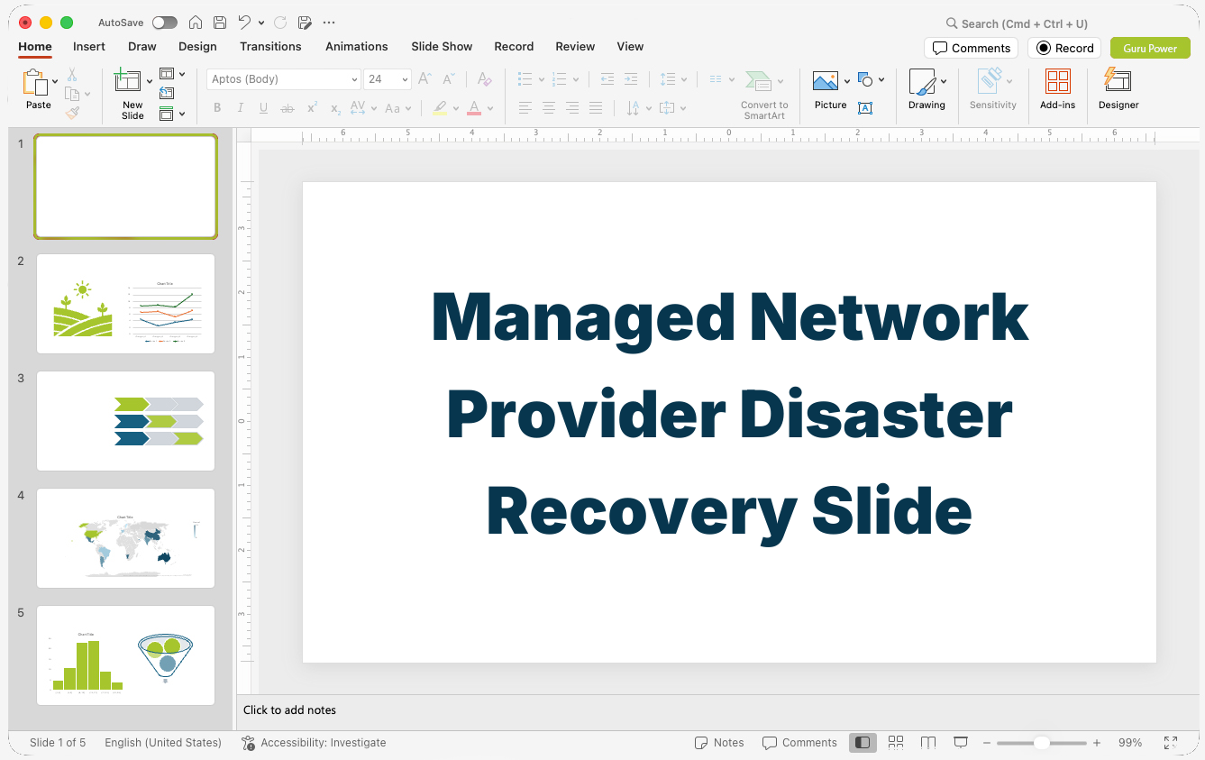 Managed Network Provider Disaster Recovery Slide-Deck