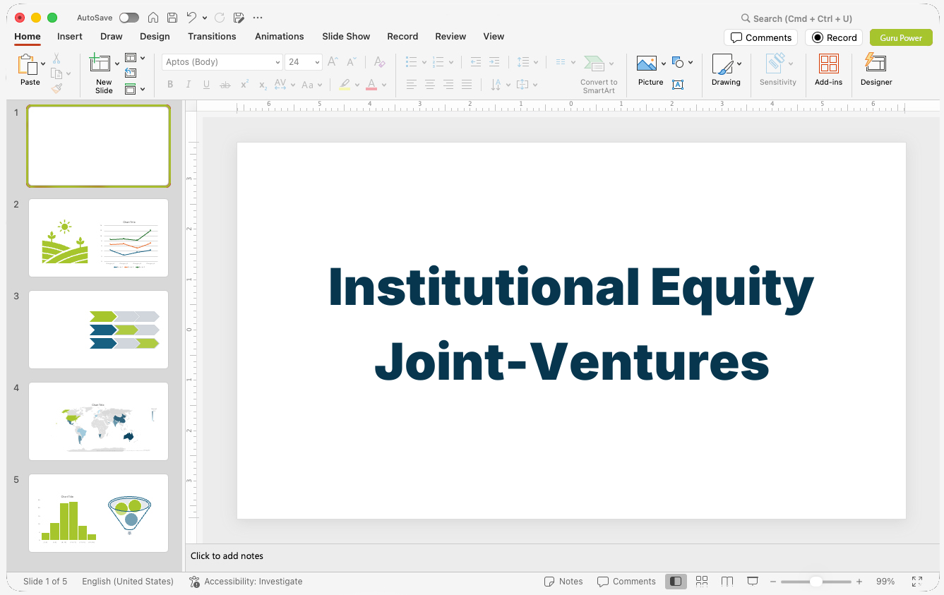Institutional Equity Joint-Ventures Deck