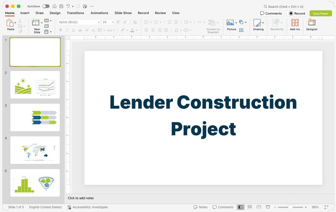 Lender Construction Project Presentation