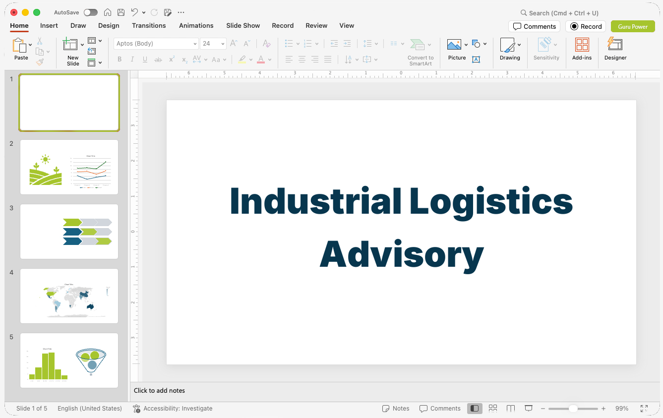 Industrial Logistics Advisory Presentation