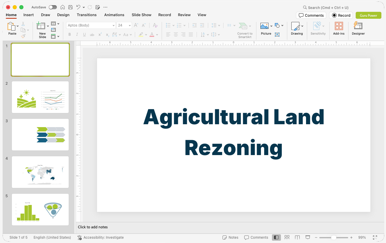 Agricultural Land Rezoning Pitch Deck