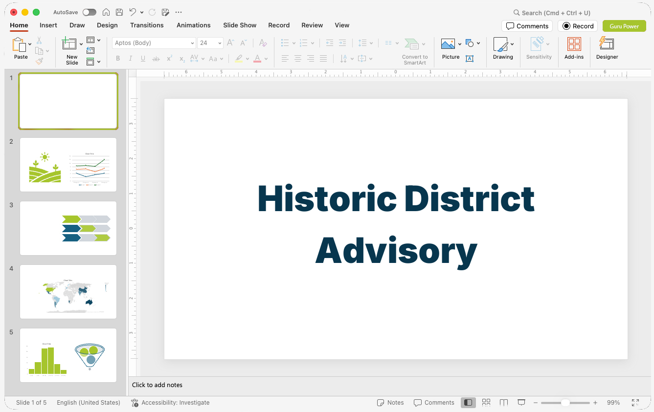 Historic District Advisory Deck