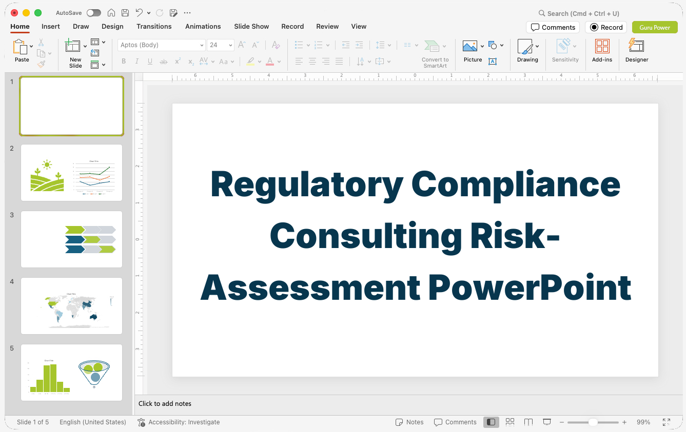 Regulatory Compliance Consulting Risk-Assessment PowerPoint