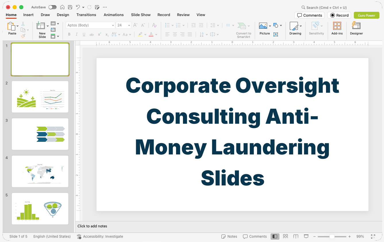 Corporate Oversight Consulting Anti-Money Laundering Slides