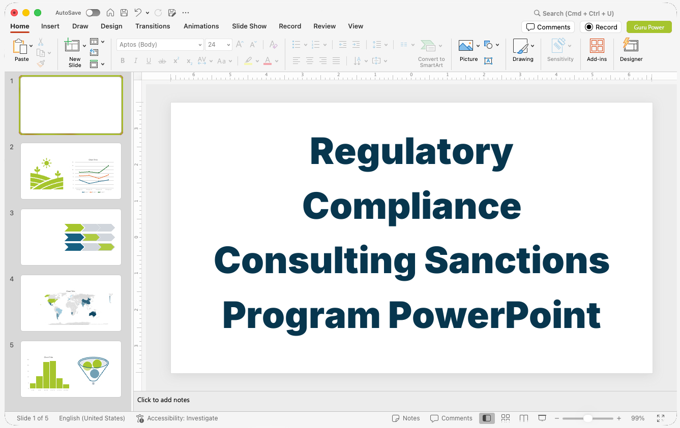 Regulatory Compliance Consulting Sanctions Program PowerPoint