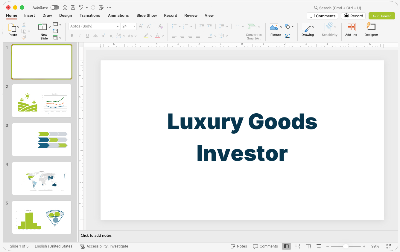 Luxury Goods Investor Pitch-Deck