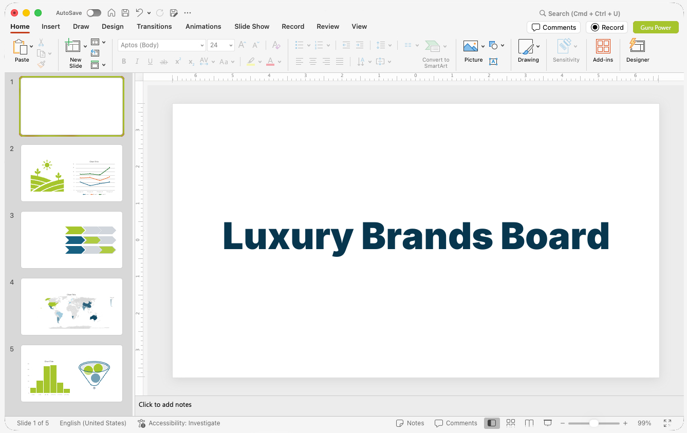 Luxury Brands Board Presentation