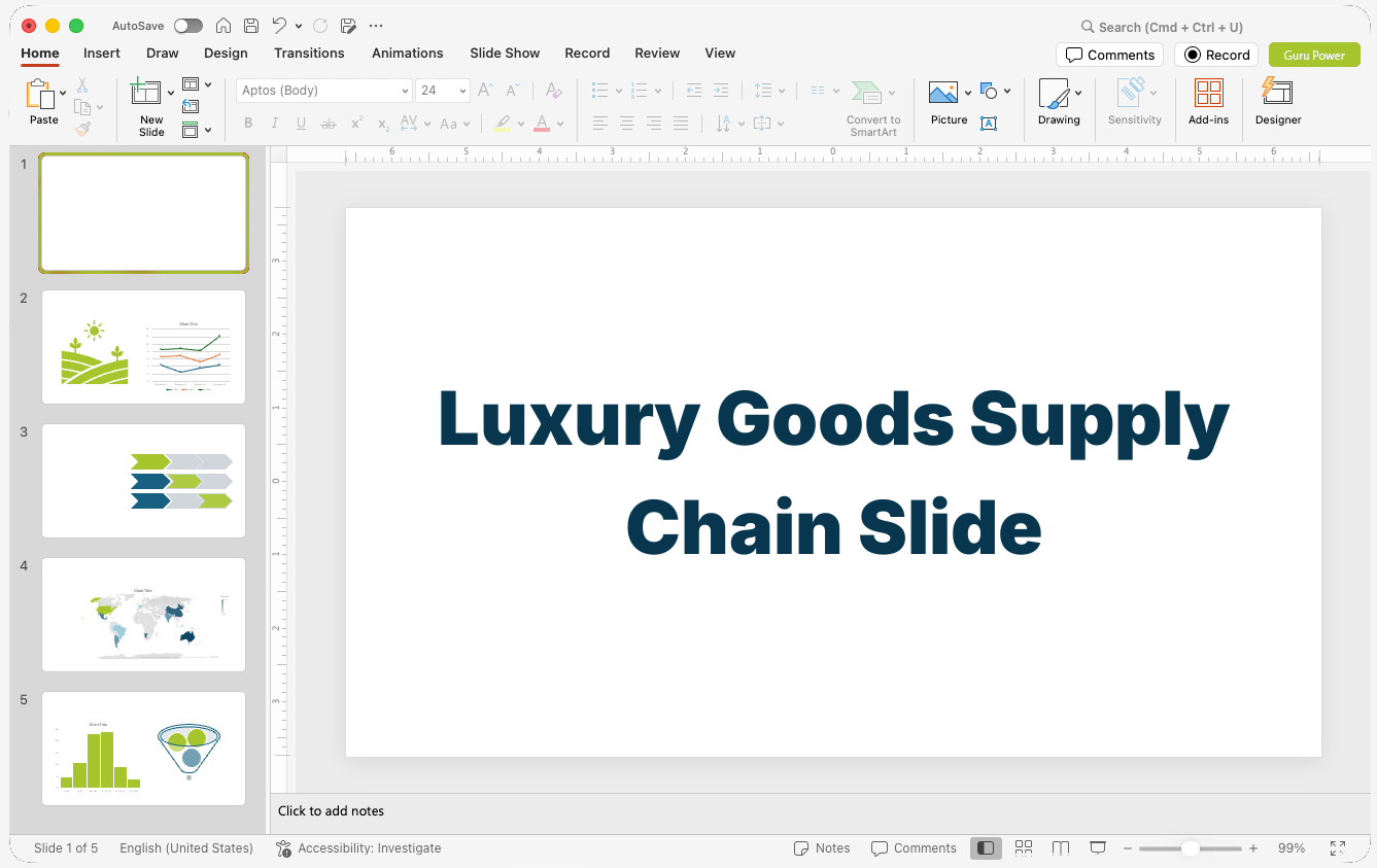 Luxury Goods Supply Chain Slide-Deck