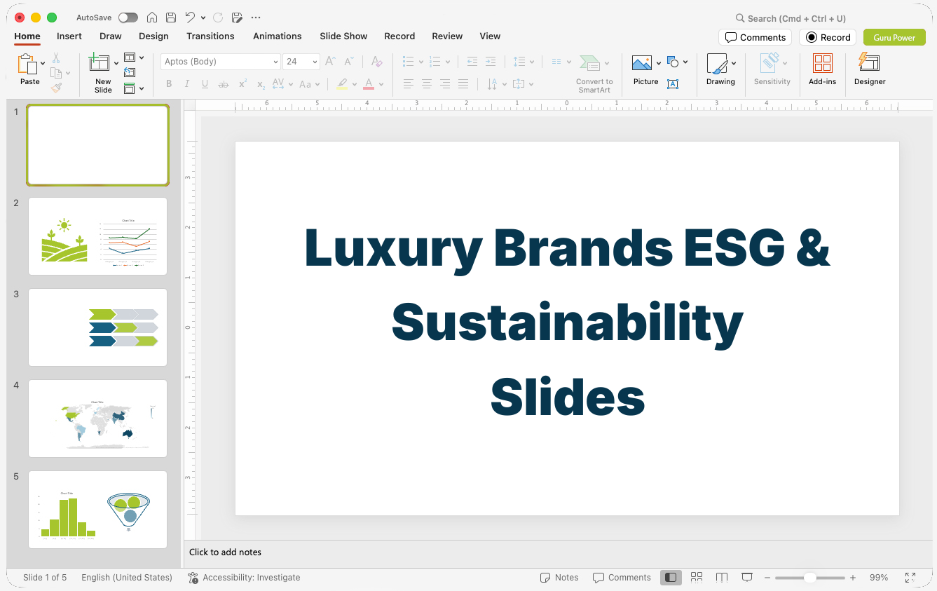 Luxury Brands ESG & Sustainability Slides
