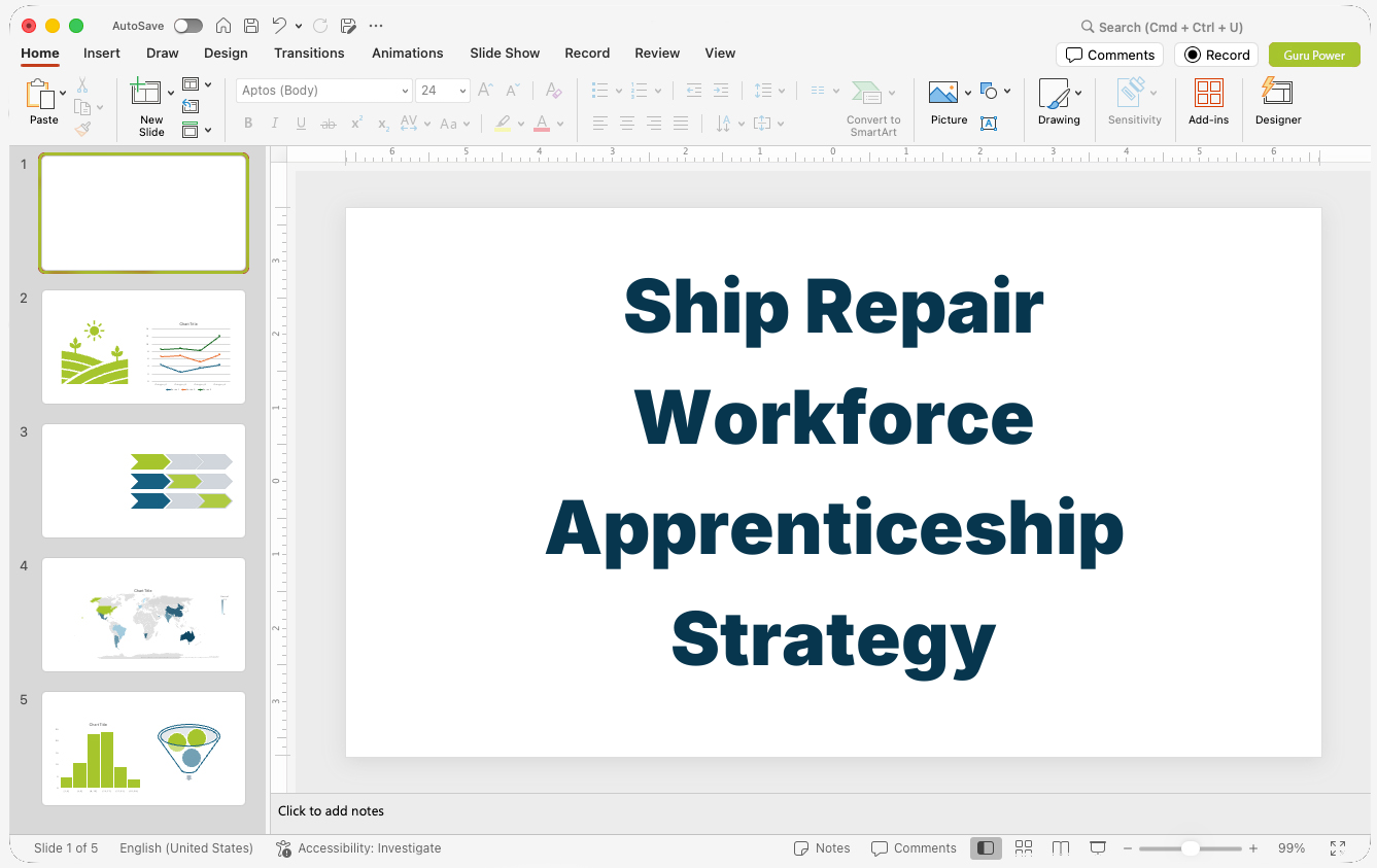 Ship Repair Workforce Apprenticeship Strategy Presentation