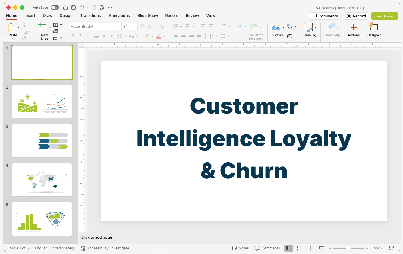 Customer Intelligence Loyalty & Churn Presentation