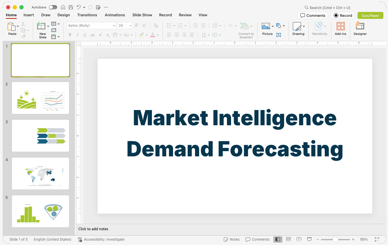 Market Intelligence Demand Forecasting Presentation