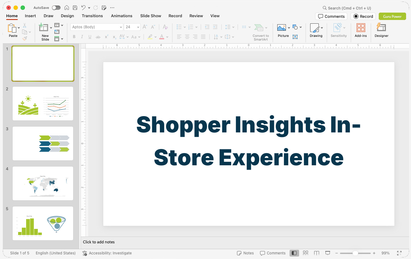 Shopper Insights In-Store Experience Presentation