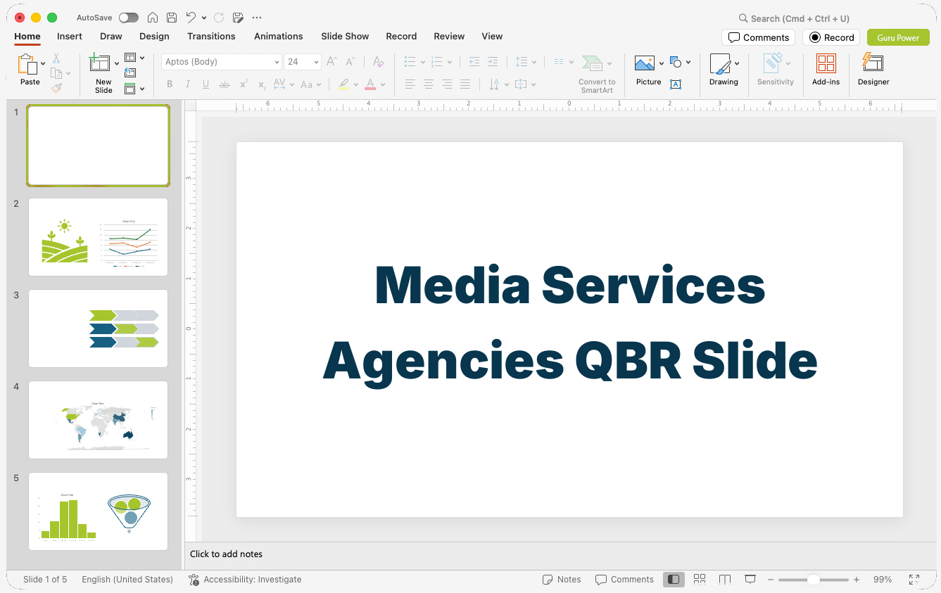Media Services Agencies QBR Slide-Deck