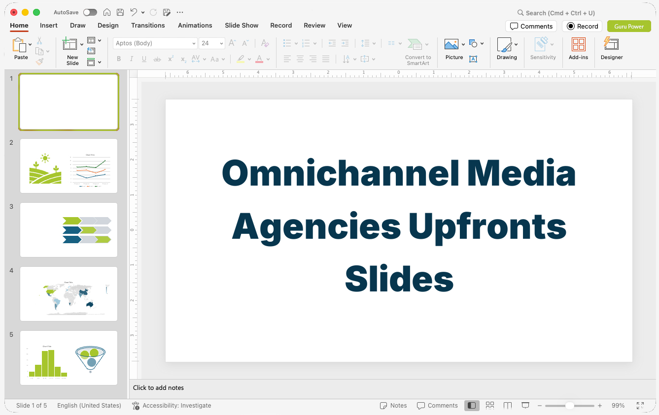 Omnichannel Media Agencies Upfronts Slides