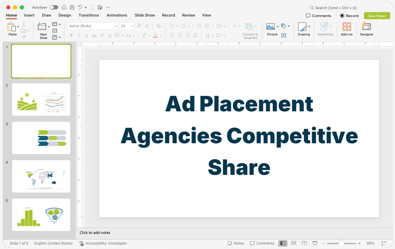 Ad Placement Agencies Competitive Share Deck