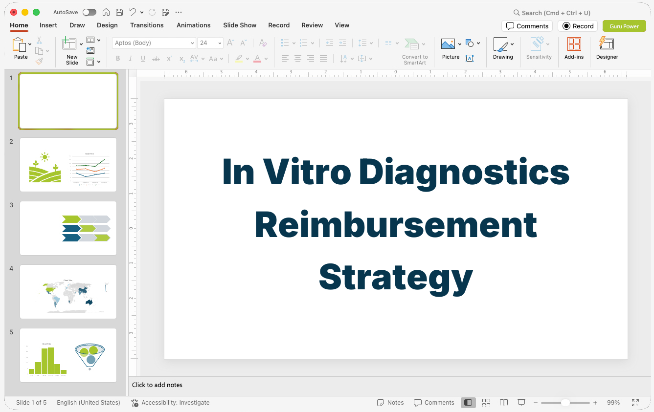 In Vitro Diagnostics Reimbursement Strategy Presentation