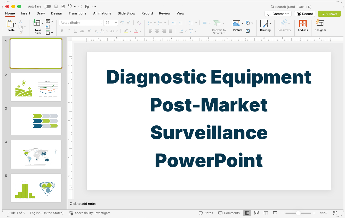 Diagnostic Equipment Post-Market Surveillance PowerPoint
