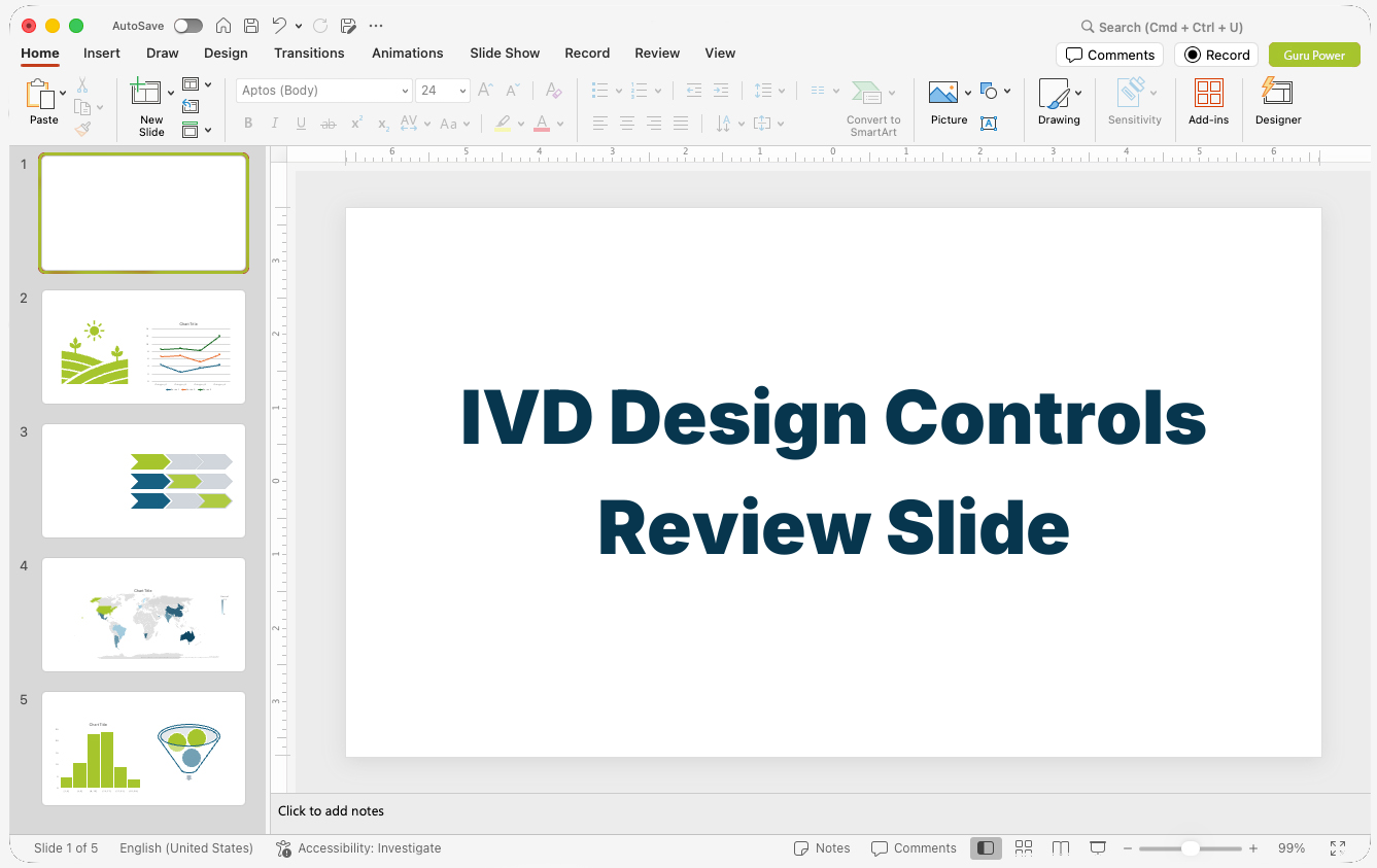 IVD Design Controls Review Slide-Deck