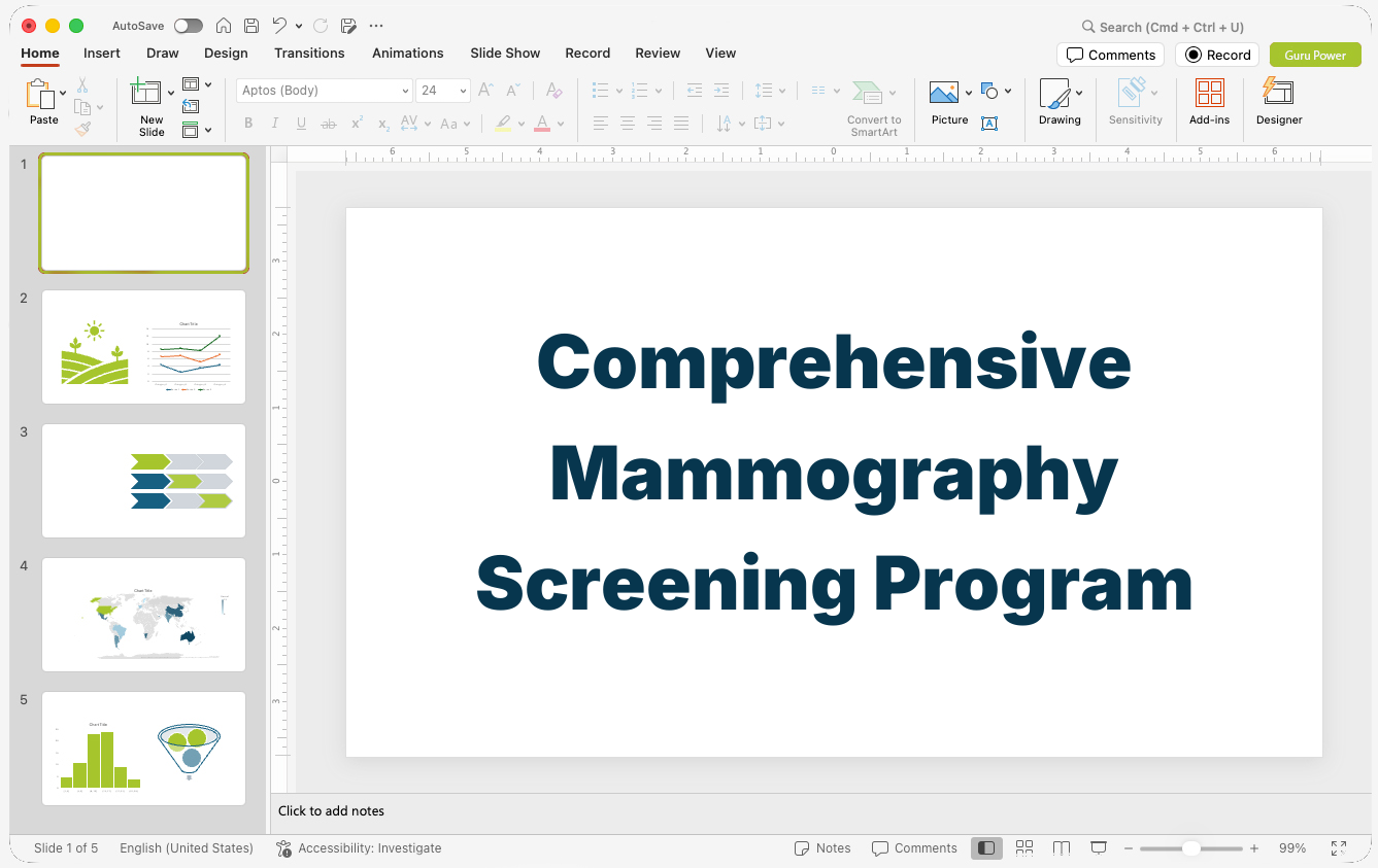 Comprehensive Mammography Screening Program Presentation
