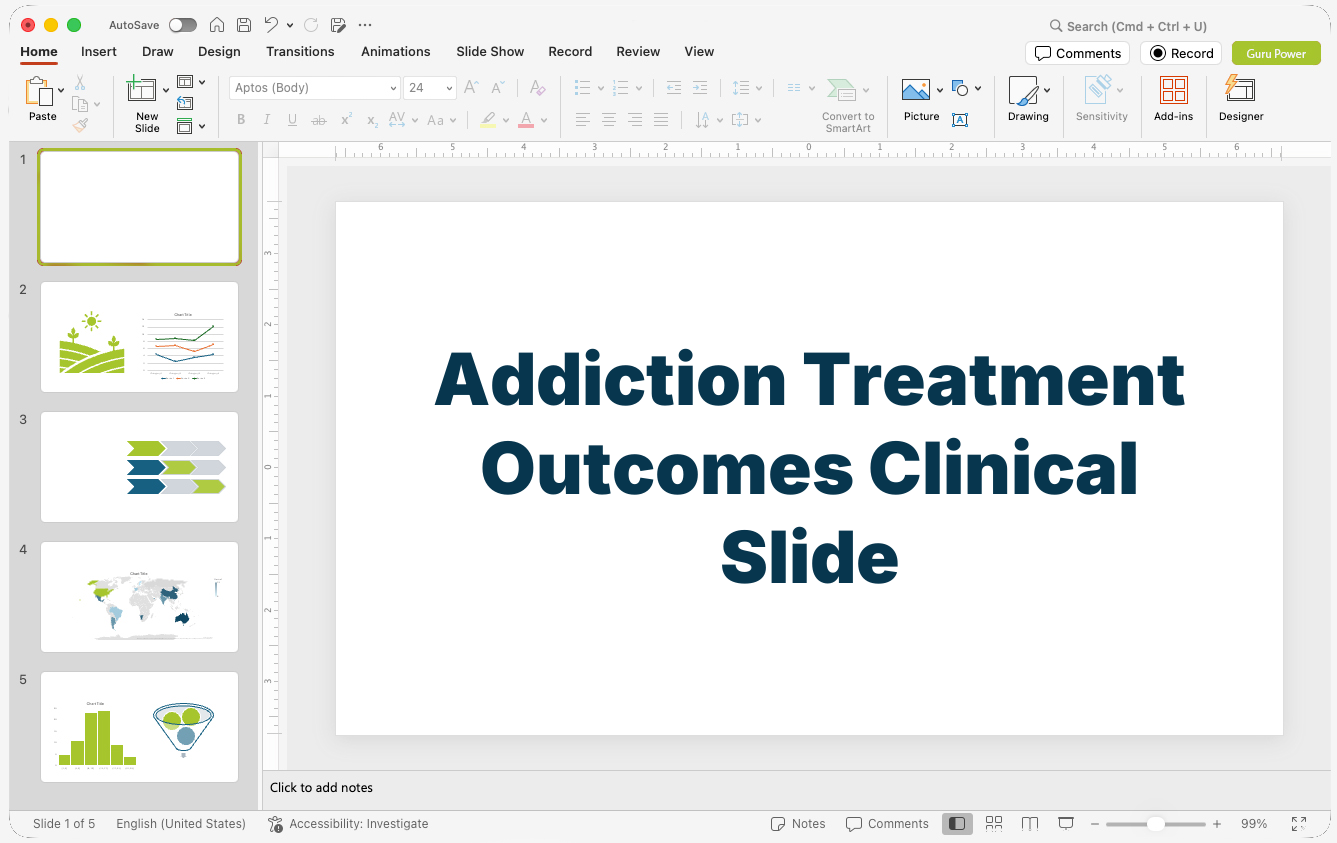 Addiction Treatment Outcomes Clinical Slide-Deck