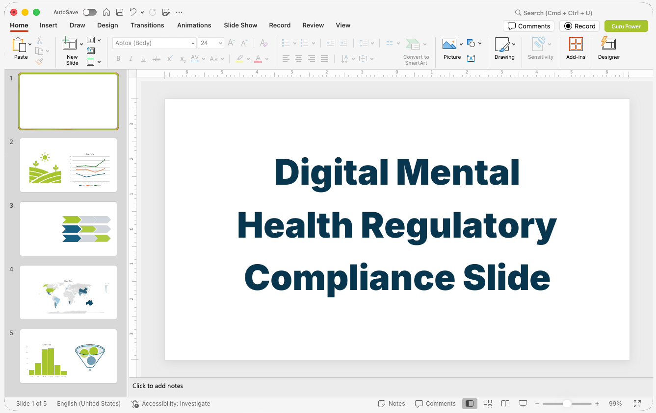 Digital Mental Health Regulatory Compliance Slide-Deck