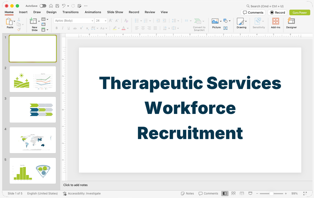 Therapeutic Services Workforce Recruitment Presentation