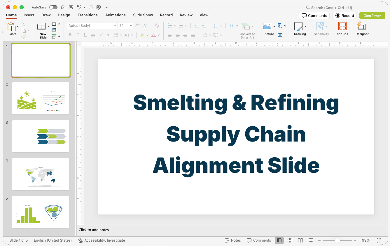 Smelting & Refining Supply Chain Alignment Slide-Deck