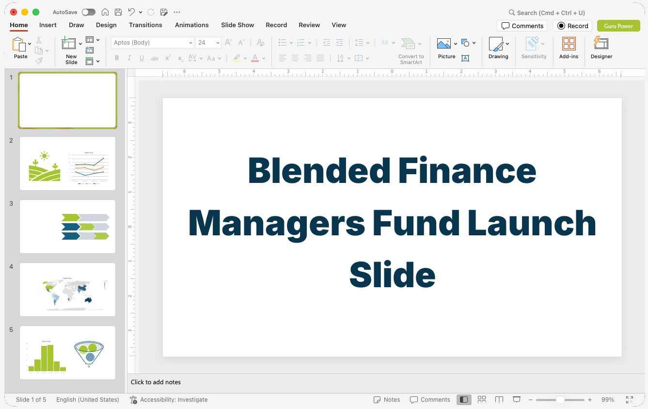 Blended Finance Managers Fund Launch Slide-Deck